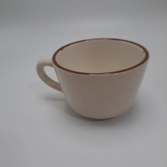 Syracuse China Restaurantware Coffee Cup White with Brown Trim Collectible Tea - Picture 4 of 9